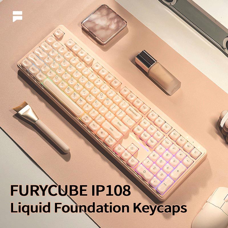 Gaming Keyboard Thocky - IP108 English foundation liquid keyboard mechanical