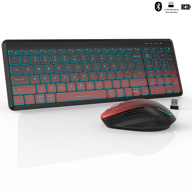 RGB Backlit Silent Wireless Ke - Gaming Keyboard Bundle review and price