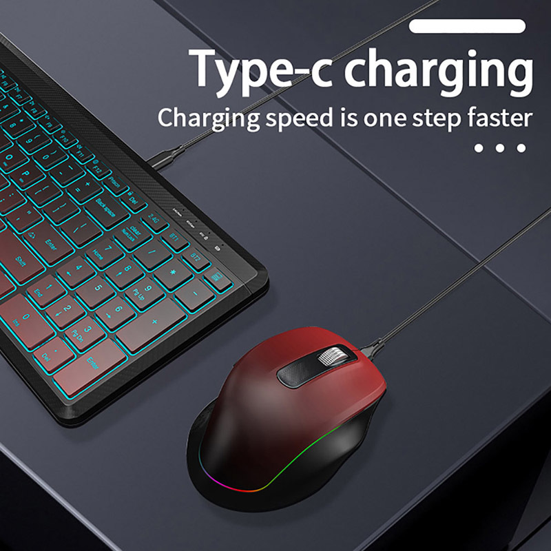 RGB Backlit Silent Wireless Ke - Gaming Keyboard Bundle review and price