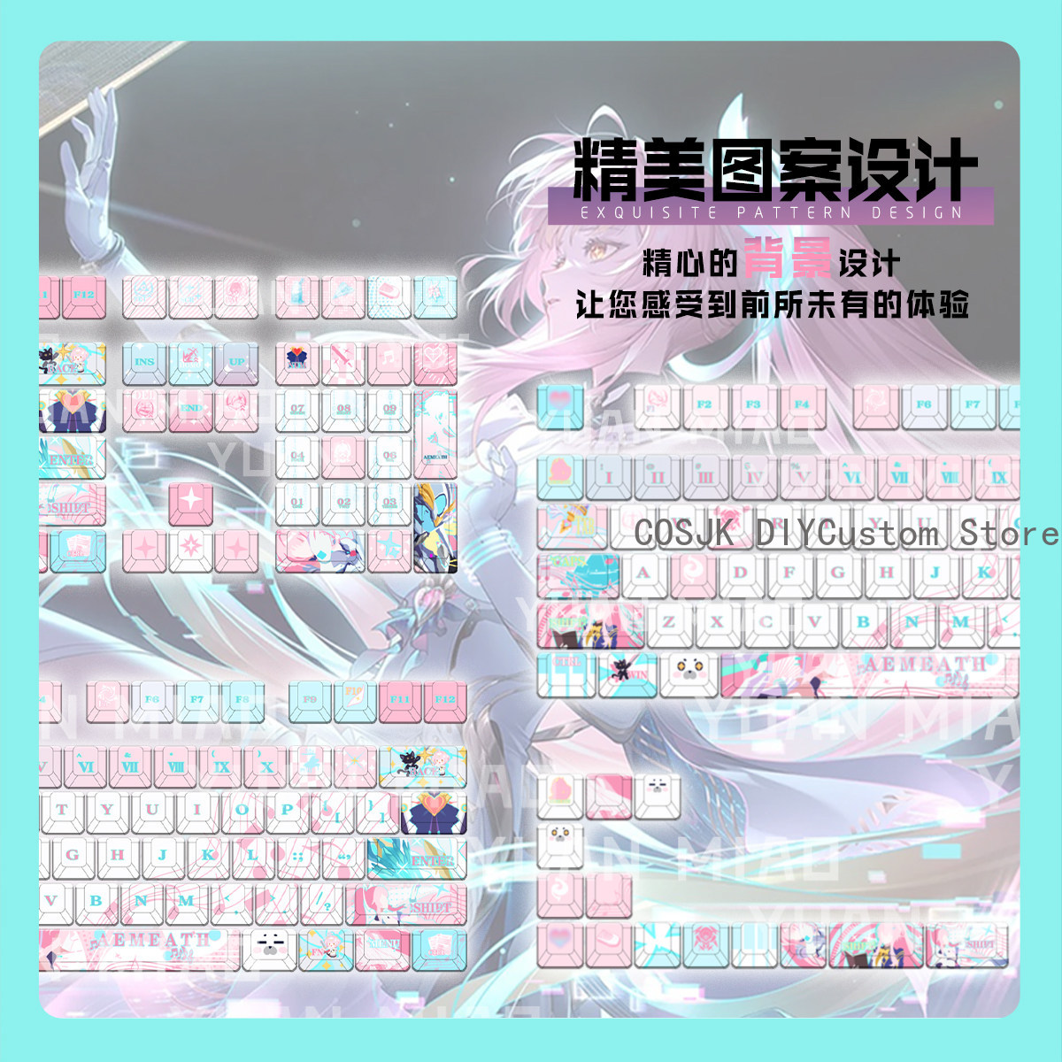 122 Keys Anime Wuthering Waves - Gaming Keyboard Top review and price