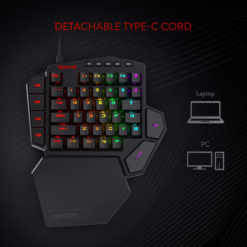 Redragon K585 DITI One-Handed  - Gaming Keyboard Half review and price