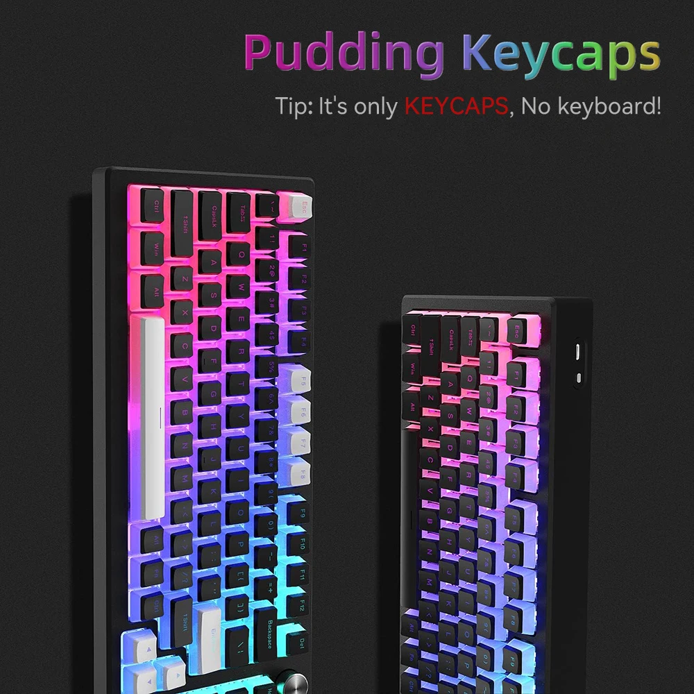 New Pudding PBT Keycaps 129 Ke - Gaming Keyboard And Mouse Combo review and price