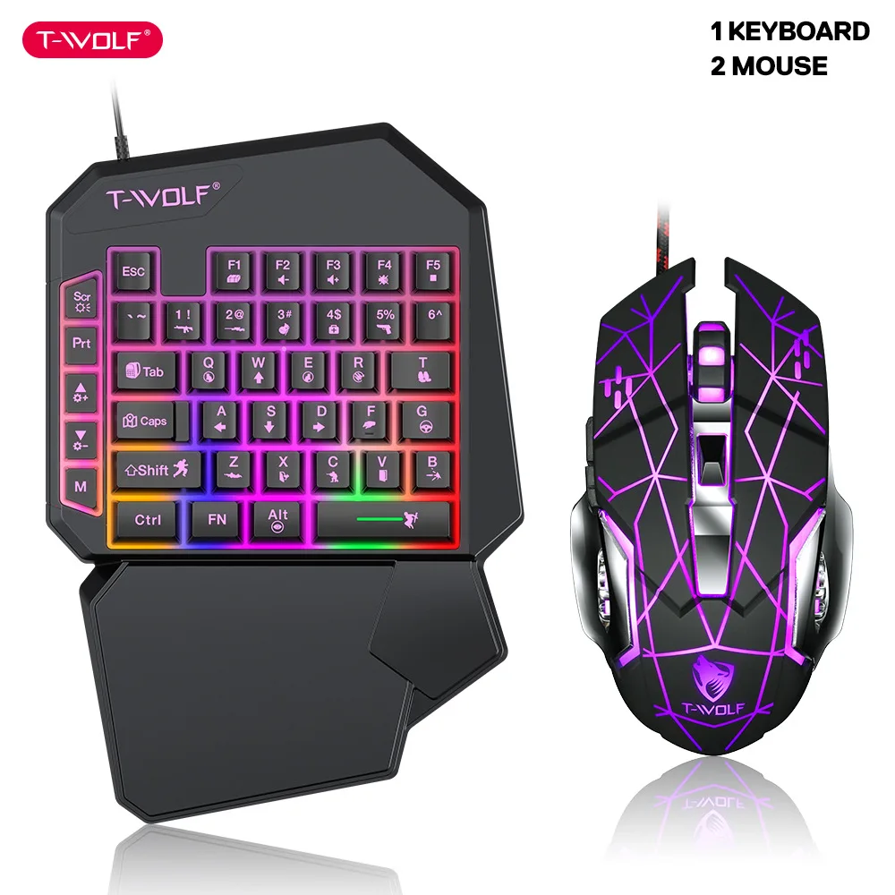 T-WOLF TF900 One Handed Keyboa - Gaming Keyboard Half review and price