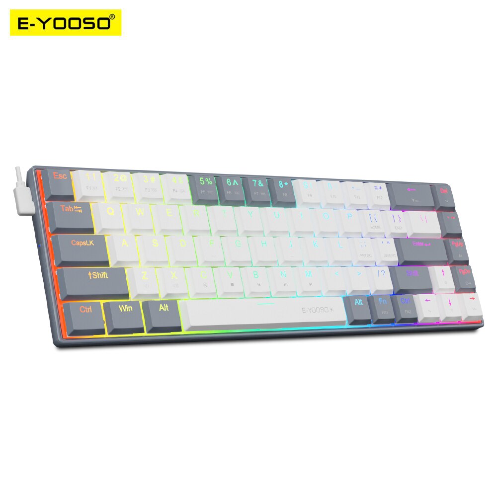 E-YOOSO A68 RGB Mini Slim USB  - Gaming Keyboard Bundle review and price