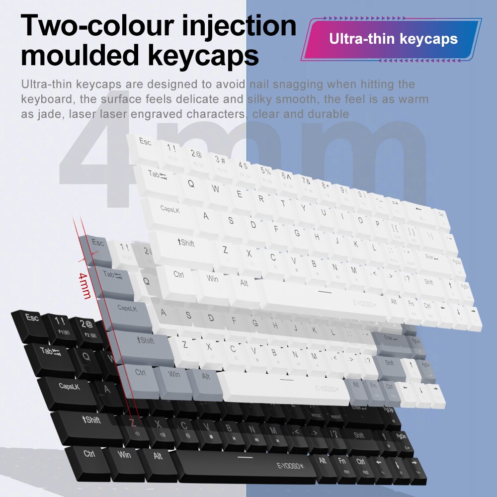 E-YOOSO A68 RGB Mini Slim USB  - Gaming Keyboard Bundle review and price