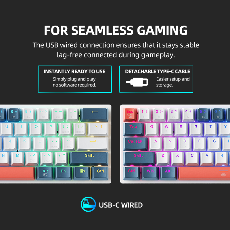 K500-B61 Machenike Mini Mechan - Gaming Keyboard And Mouse Combo review and price