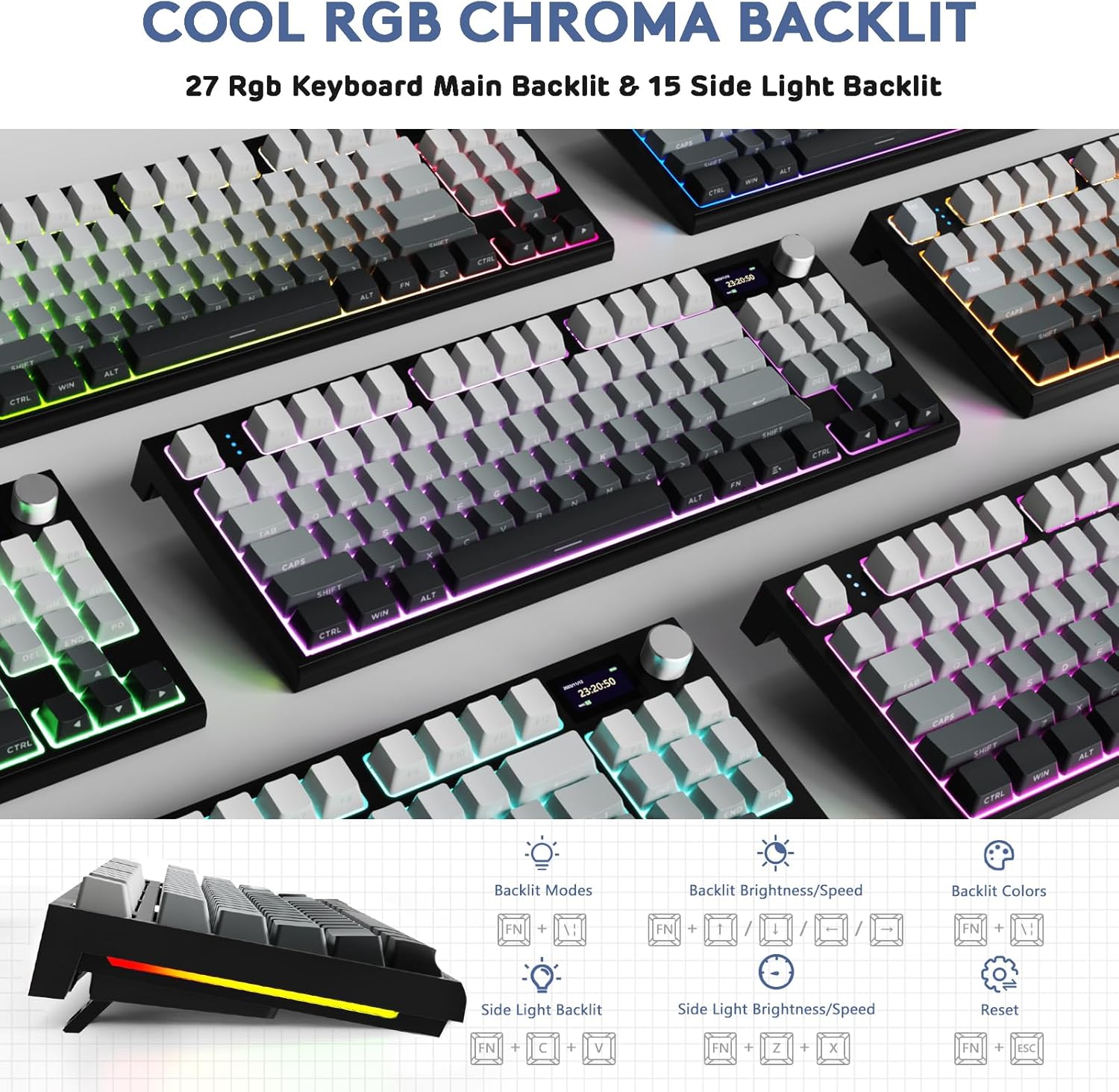ATTACK SHARK K86 RGB 75% Wirel - Gaming Keyboard Thocky review and price
