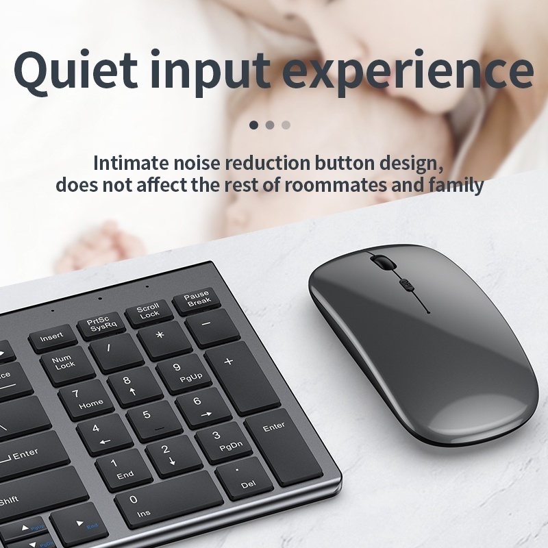 Jomaa Slim Rechargeable Blueto - Gaming Keyboard Mouse And Headset Combo review and price