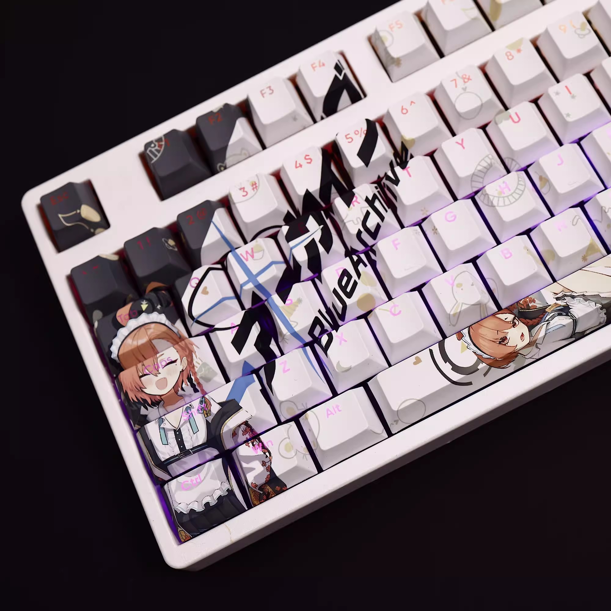 108 Keys/set Blue Archive Mika - Gaming Keyboard Blue review and price