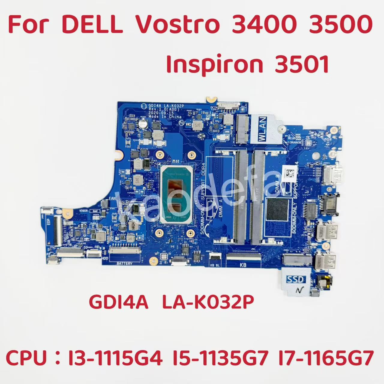 GDI4A LA-K032P For DELL Vostro - Intel Cpu Core I7 review and price