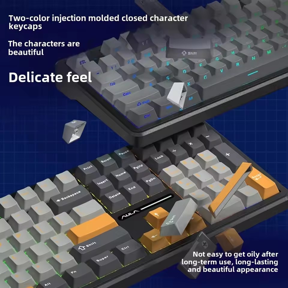 AULA F108 Pro Gaming Mechanica - Gaming Keyboard Thocky review and price