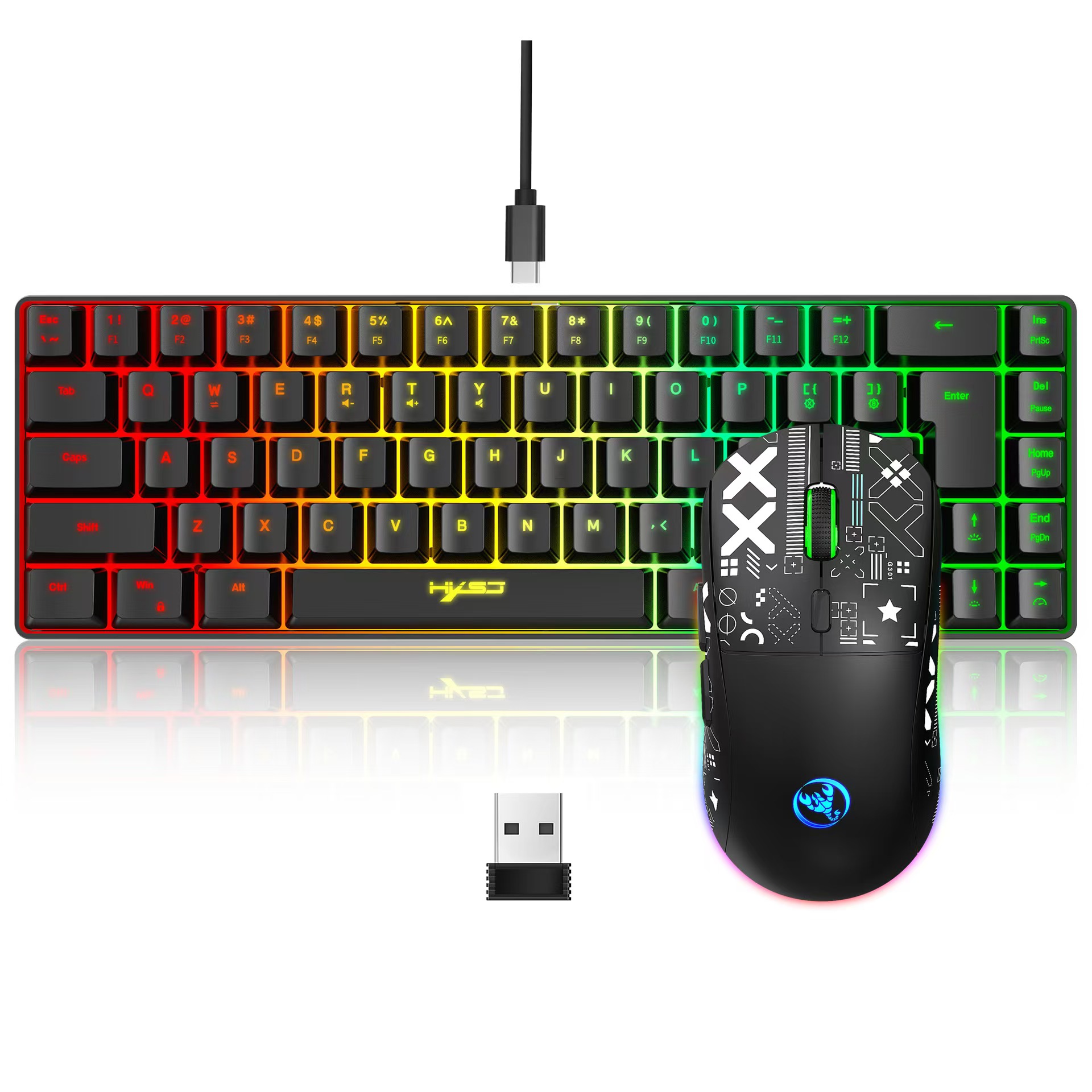 60% gaming Keyboard and mouse  - Gaming Keyboard Mouse And Headset Combo review and price
