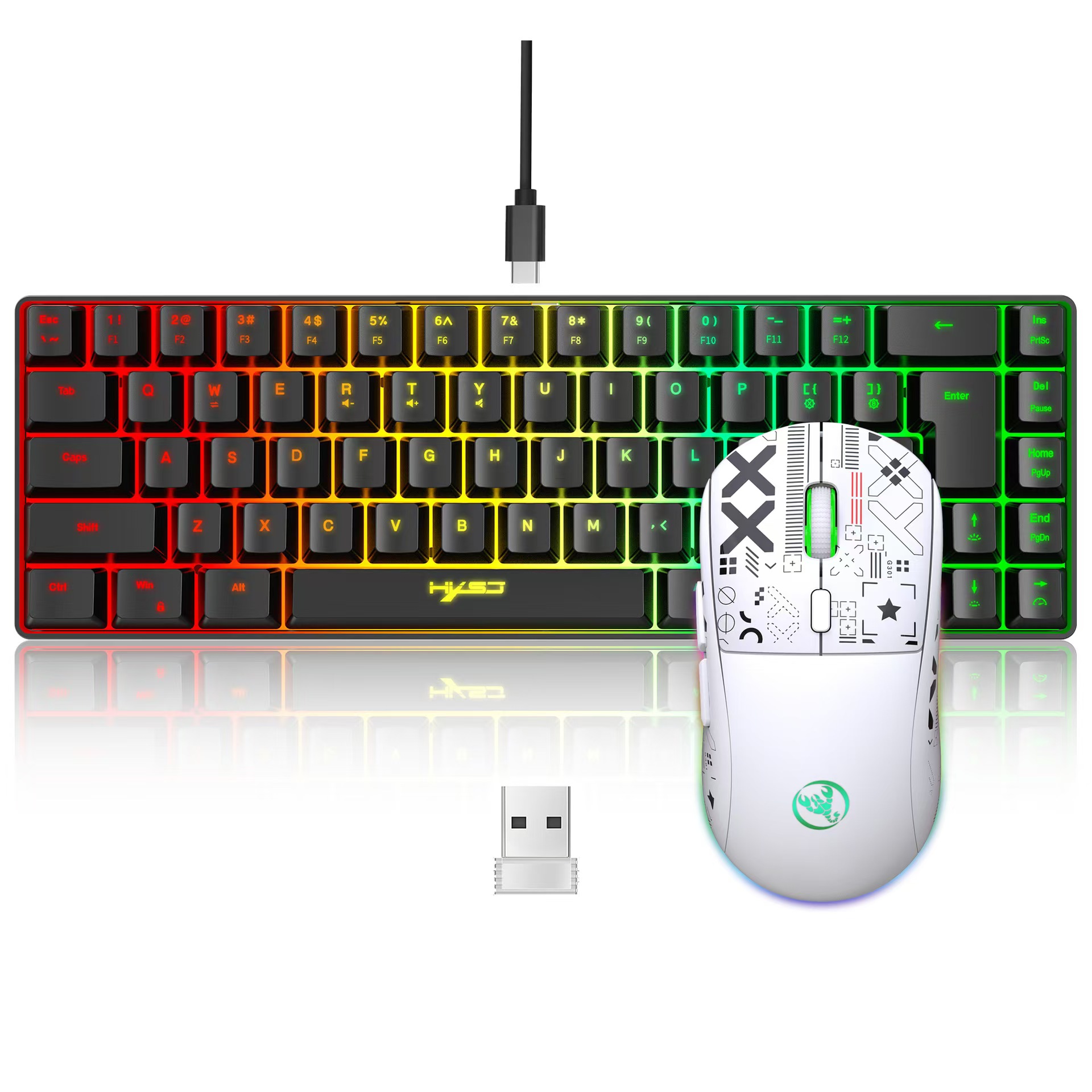 60% gaming Keyboard and mouse  - Gaming Keyboard Mouse And Headset Combo review and price