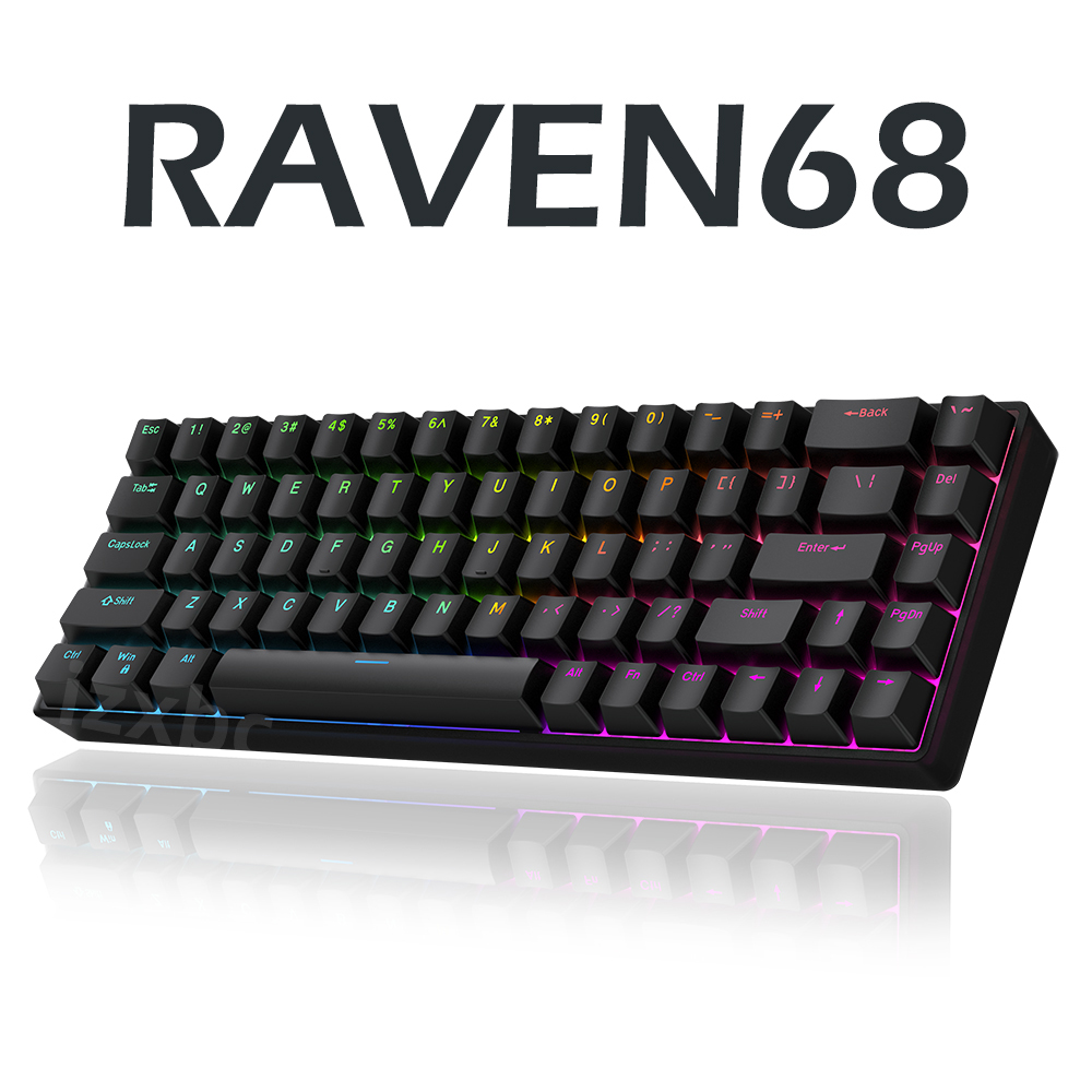 Raven68 Wired Mechanical Keybo - Gaming Keyboard Half review and price