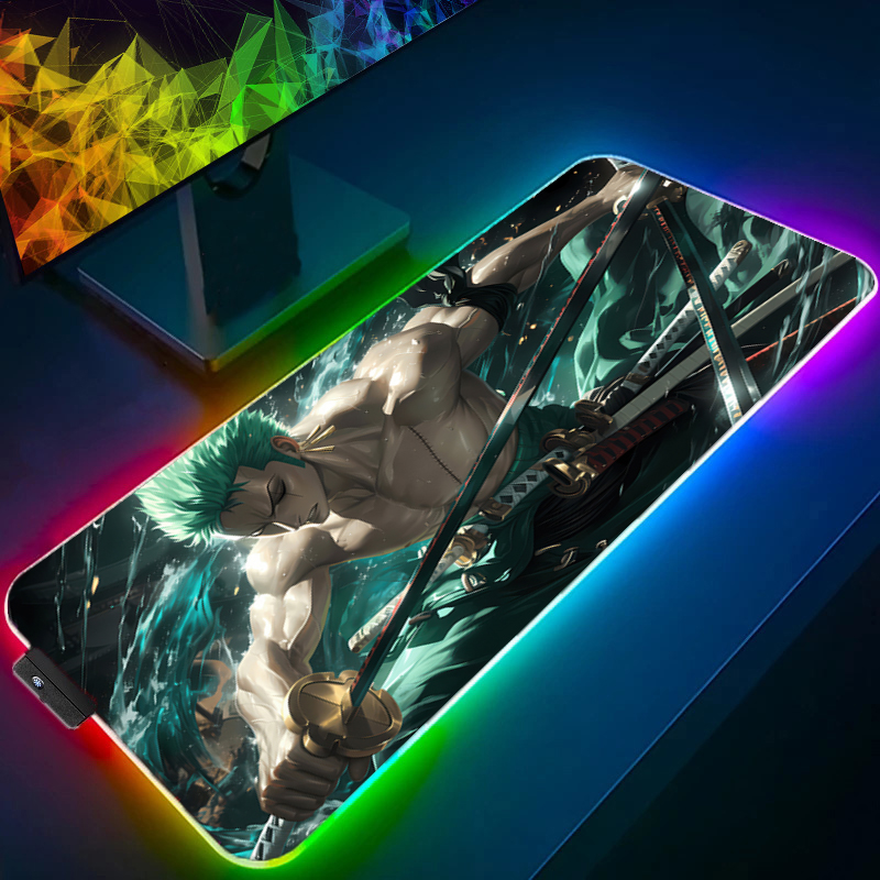 ONE PIECE Zoro Mouse Pad RGB G - Gaming Keyboard Easy To Clean review and price
