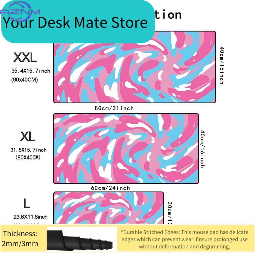 Blue Fluid Swirl Art Mouse Pad - Gaming Keyboard Blue review and price