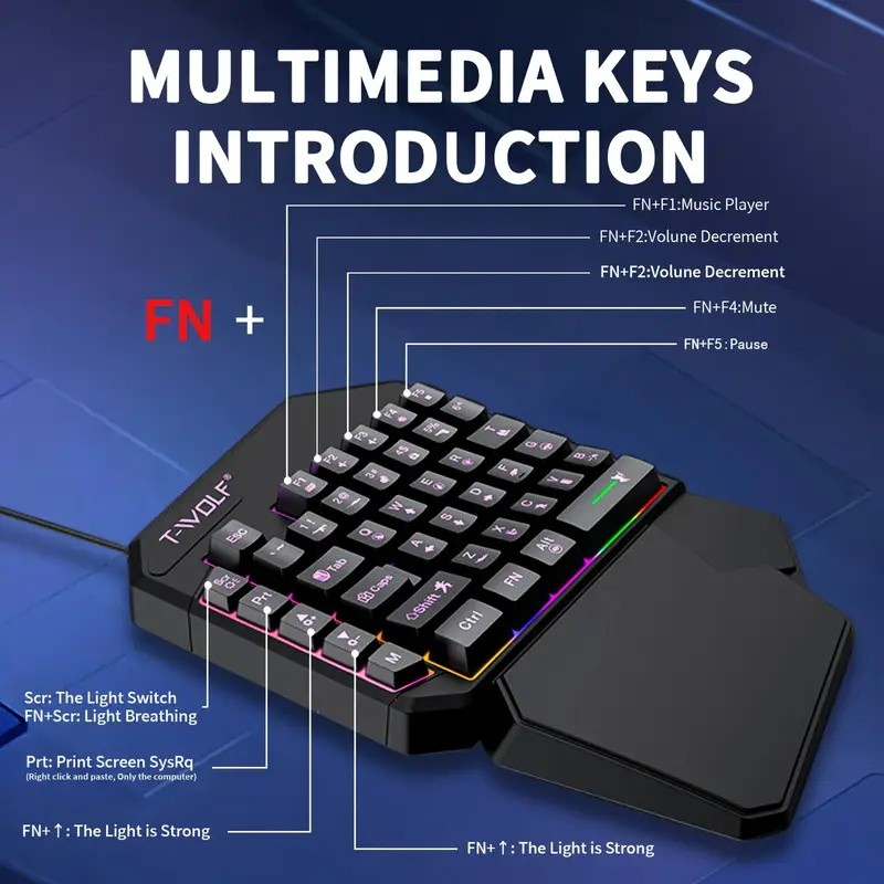 FocusOnPC TF900 2-in-1 Mobile  - Gaming Keyboard And Mouse Combo review and price