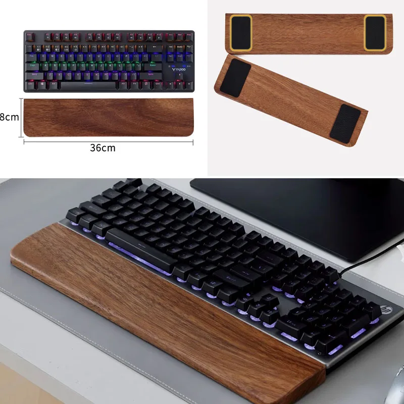 Solid Wood Keyboard Palm Rest  - Gaming Keyboard And Mouse Combo review and price
