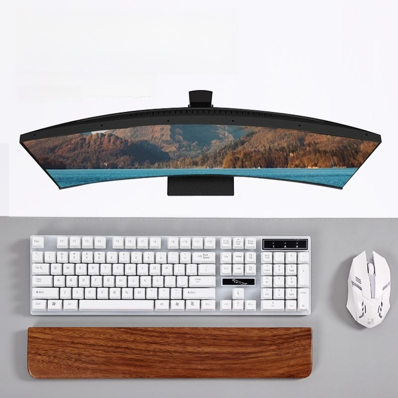 Solid Wood Keyboard Palm Rest  - Gaming Keyboard And Mouse Combo review and price