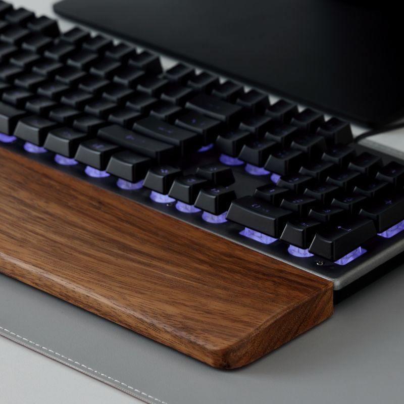 Solid Wood Keyboard Palm Rest  - Gaming Keyboard And Mouse Combo review and price