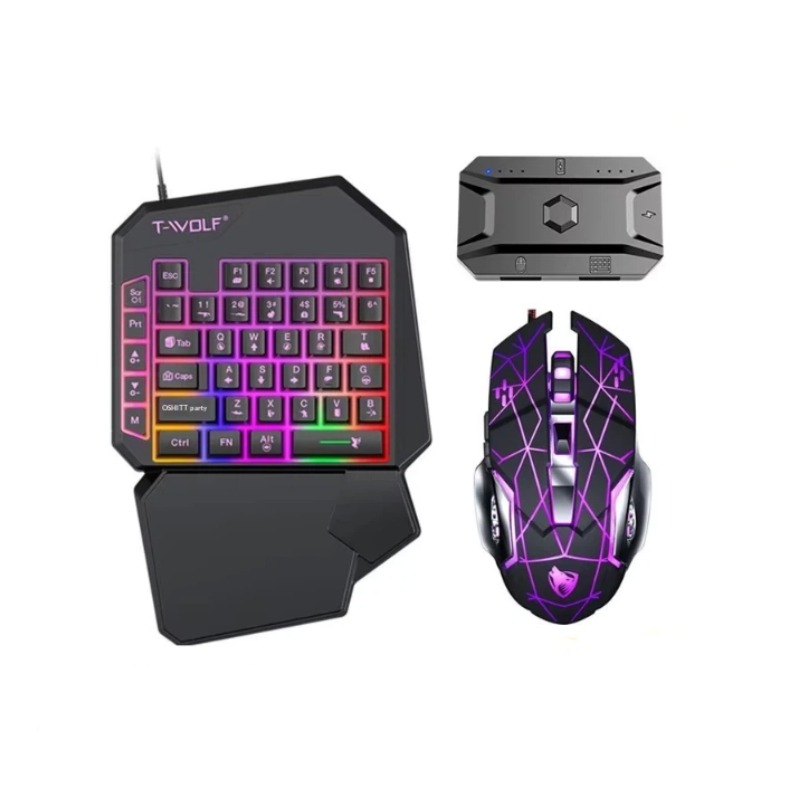 T-Wolf Tf950 5 In 1 One Handed - Gaming Keyboard Half review and price