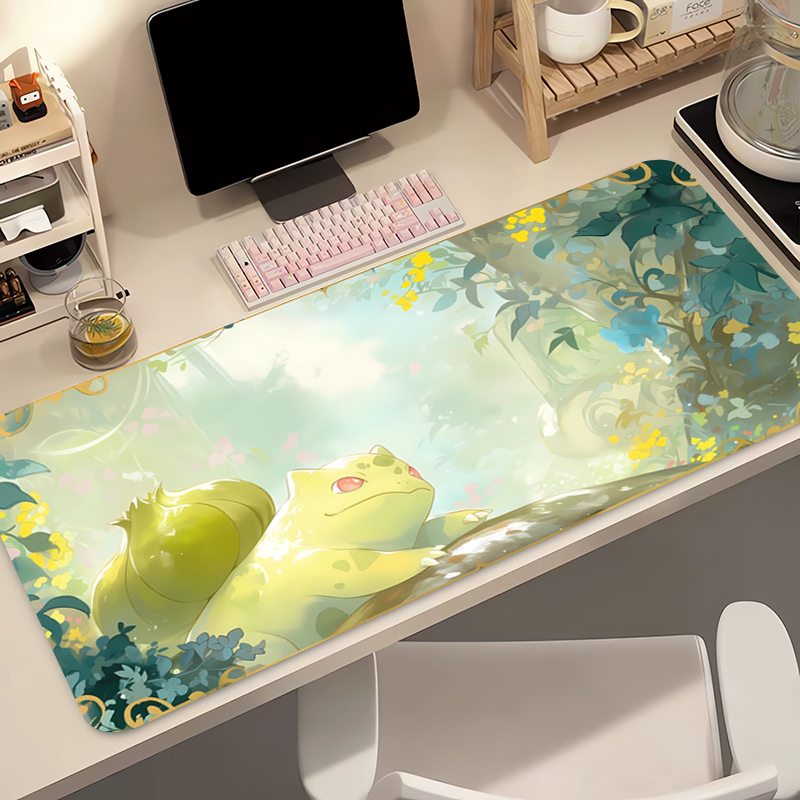 Anime Mouse Pad Pokemon Bulbas - Gaming Keyboard Easy To Clean review and price