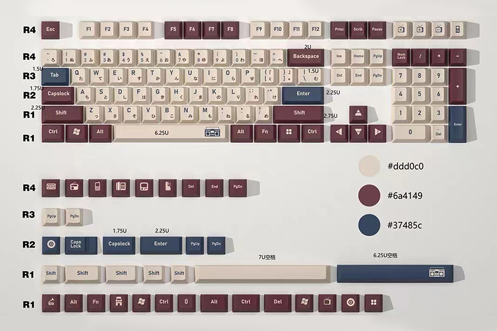 GKs Cherry Profile Half Sugar  - Gaming Keyboard Half review and price