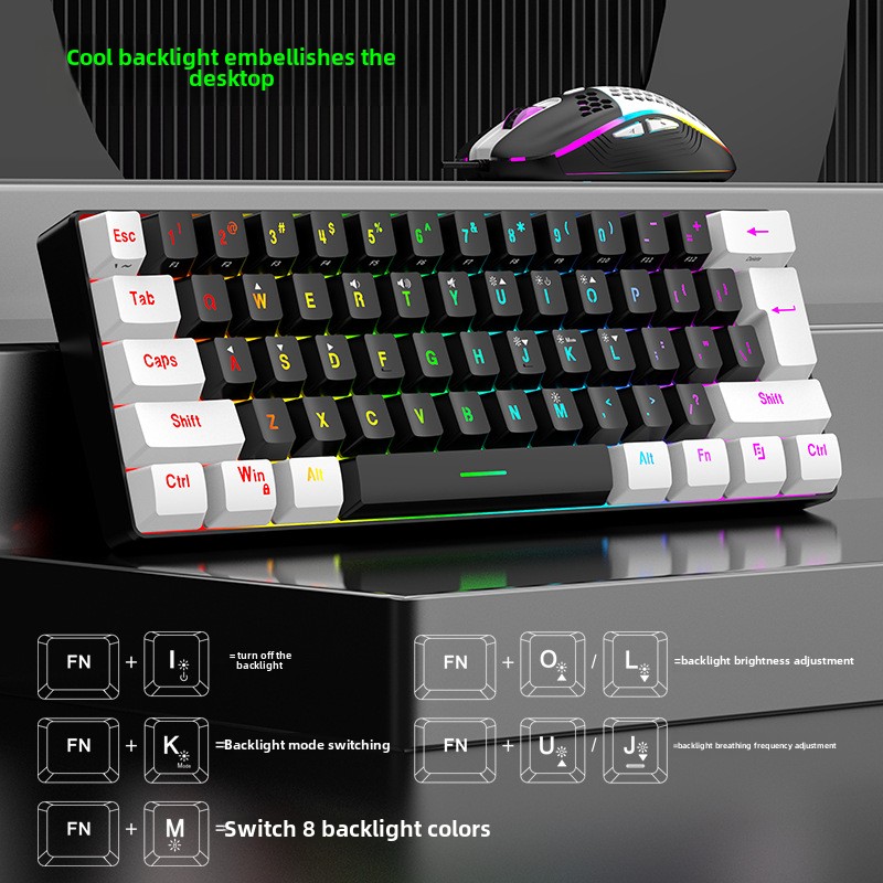 Keyboard and Mouse Sets 60% RG - Gaming Keyboard Mouse And Headset Combo review and price